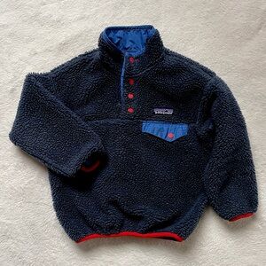 Kids Patagonia reversible retro fleece jacket